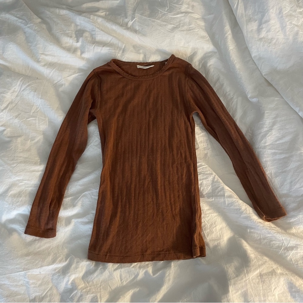 Doen Annie pointelle tee (sz XS)